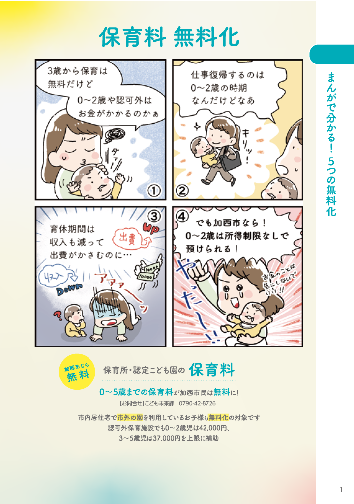 加西市子育てハンドブック ページ2