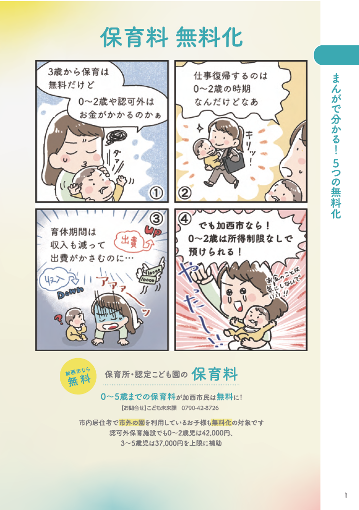 加西市子育てハンドブック ページ2